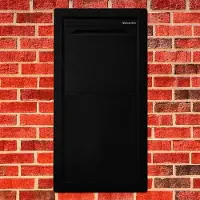 Logixbox - Pakketbrievenbus - Frontbox - Inbouw - Achteruitname Uni-Stardust Black