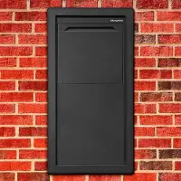 Logixbox - Pakketbrievenbus - Frontbox - Inbouw - Achteruitname Uni-Stardust Graphitgrey-> ACTIE: GRATIS Vuurwerksluiting en Spaghettimat