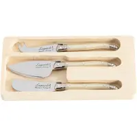 Laguiole Style de Vie kaasmessenset - 3 stuks - RVS - parelmoer