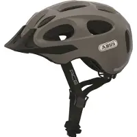 ABUS Stadthelm Youn-I ACE - met geïntegreerd LED-achterlicht - fietshelm voor dagelijks gebruik - voor dames en heren - zilver (metallic effect), maat L (56-61 cm?)