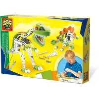 SES Creative 14958 - Metaal Constructieset - Dino T-rex of Stegosaurus