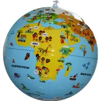 Craenen Opblaasbare Wereld Globe Bal - Educatief speelgoed voor kinderen