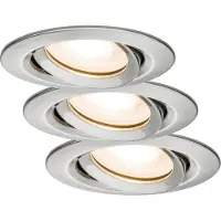 Paulmann Inbouwlamp voor badkamer Set van 3 stuks 21 W IJzer (geborsteld)