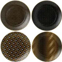 Wedgwood Arris Ontbijtbord 20 cm Accent - Set van 4