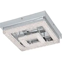 Eglo Plafondlamp FRADELO Deckenlampe, Stahl, Kunststoff, Glas, IP20, Flurlampe, Lampe Led plafondlamp (1 stuk)