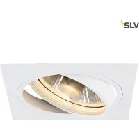 SLV Inbouwspot New Tria ES111 1 Square 16,5cm wit