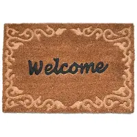 Esschert Design Deurmat kokos relief welcome l40b59