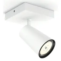 Philips Paisley opbouwspot - 1-lichts - wit