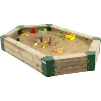 Hörby Bruk zandbak 210 x 120 x 25 cm hout naturel