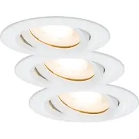 Paulmann LED Nova - Inbouwlampen - 3x7W GU10 IP65 - Wit (set van 3)