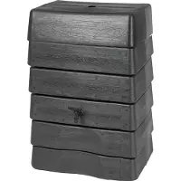 Nature - Regentank - 168L - H89,5 x 58,5 x 39,5cm - antraciet - muurmodel
