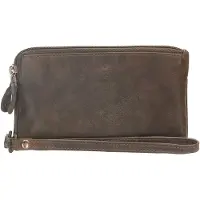 Hide & Stitches Portemonnee / Clutch Paint Rock Olijf