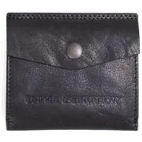 Spikes & Sparrow Leer portemonnee Bronco Wallet RFID Black zwart
