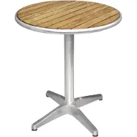 Bolero Tafel Rond met Houten Blad | 60 cm