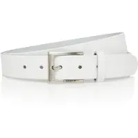 Timbelt Leren Riem 3 cm Wit