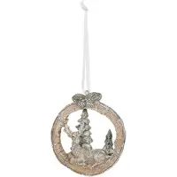 Clayre & Eef Decoratie hanger | 7*2*8 cm | Bruin | Kunststof | |