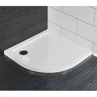 Saniclear Athene kwartronde SMC douchebak 80x80cm wit