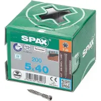 Spax 0537000500403 R 88192 Zylinderkopf T-STAR Houtschroef 5 mm 40 mm T-STAR plus RVS A2 200 stuk(s)