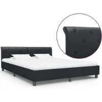 vidaXL Bedframe kunstleer zwart 160x200 cm