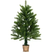 vidaXL Kunstkerstboom met levensechte naalden 90 cm groen