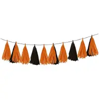 Amscan decoratieslinger 3,04 meter oranje/zwart