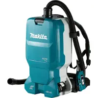 Makita DVC665ZU 2x18V Li-Ion Rugstofzuiger Body Incl. Accessoires - 1800L/min - 110mbar - Koolborstelloos