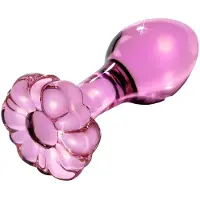Icicles Roze glazen dildo No 48