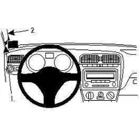 Brodit ProClip houder geschikt voor Volkswagen Polo 2010-2014 Left mount