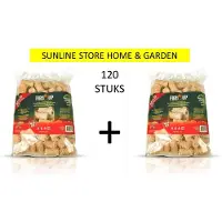 Fire-up 2 Zakken Fire Up Houtkrullen!!! (2 x 60 stuks) - Milieu vriendelijk - CO2 Neutraal
