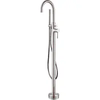 Diamond Line Badkraan Vrijstaand Larina Mengkraan Rond Chroom 1 Greeps met Handdouche
