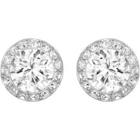 Swarovski Oorbellen 'Una' zilver / wit