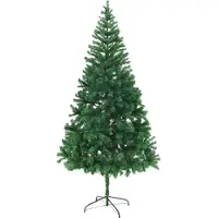 vidaXL Kunstkerstboom met stalen standaard 910 takken 210 cm