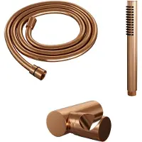 Brauer Edition Badset - Staafhanddouche - Geborsteld Koper PVD - Messing - Kranen, Douchekranen, Handdouches - 7423440862855 - Kranen, Douchekranen, Handdouches