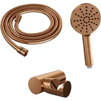 Brauer Edition Badset - Ronde 3 Standen Handdouche - Geborsteld Koper PVD - Messing - Kranen, Douchekranen, Handdouches - 7423403048036 - Kranen, Douchekranen, Handdouches