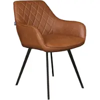 Kick Collection eetkamerstoel Karl - Cognac - Zacht zitcomfort