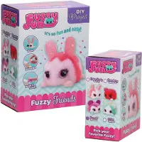 Johntoy Fuzzy Fun Animals - Lavendel Mouse