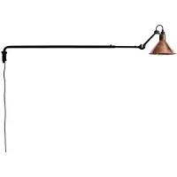 DCW éditions 213 Wandlamp Zwart/Raw Koper/Wit - Lampe Gras 210 mm