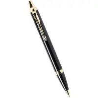 Parker IM Stylo bille, Noir, recharge bleue pointe moyenne, Coffret cadeau