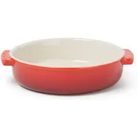 Le Creuset Aardewerken tapasschaal in Kersenrood 14cm