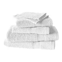 De Witte Lietaer Badtextielset Helene White (Set van 6)