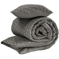 De Witte Lietaer Dekbedovertrek Birds Natural Grey Flanel-260 x 200 / 220 / 240 cm | Extra Breed