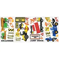 RoomMates RMK2330SCS Bouwvrachtwagens Peel en Stick Muurstickers