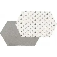 Pericles speelkleed Charlotte Nero 93 x 72 cm grijs