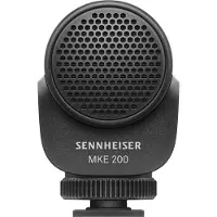 Sennheiser Cameramicrofoon MKE 200 Zendmethode:Kabelgebonden Incl. windkap, Incl. kabel, Incl. tas