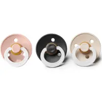 BIBS fopspenen T2 | glow in the dark blush, black en vanilla | maat 2 | 6-18 maanden | speen | spenen