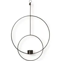 Ferm Living - Hangende Theelichthouder Deco - Rond - Zwart