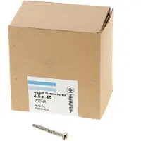 Hoenderdaal Spaanplaatschroef Rvs-A2 Pk PZ2 4.5X45 | 200 stuks - 0203.30.33801