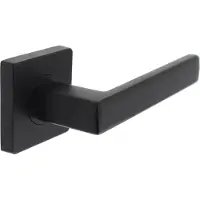 Intersteel Deurkruk Hera op vierkant rozet - mat zwart
