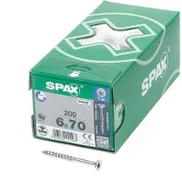 Spax 0191010600705 R 88091 Senkkopf/T-STAR TG Houtschroef 6 mm 70 mm T-STAR plus Staal WIROX 200 stuk(s)