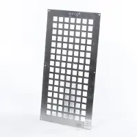 Gavo Ventilatieplaat enkel rij aluminium 50 x 25cm